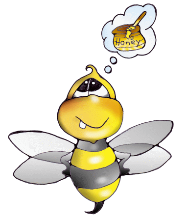Biene, Bine, bienen, bienchen, Honigbiene, biene und honig, honigtopf, bee, bees, honeybee, honey bees, Abeille, abeia, abeja by Christine Dumbsky
